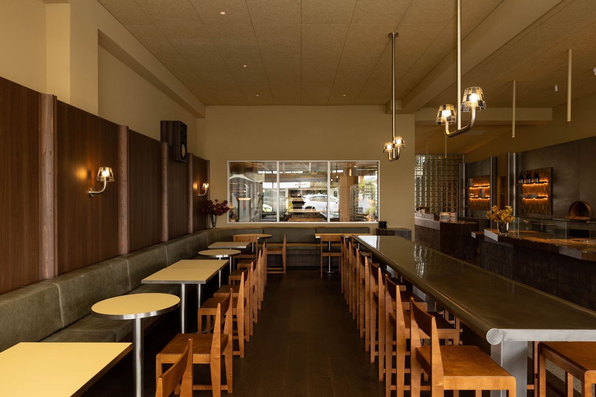 The long room at Mother, from the bar to the street windows